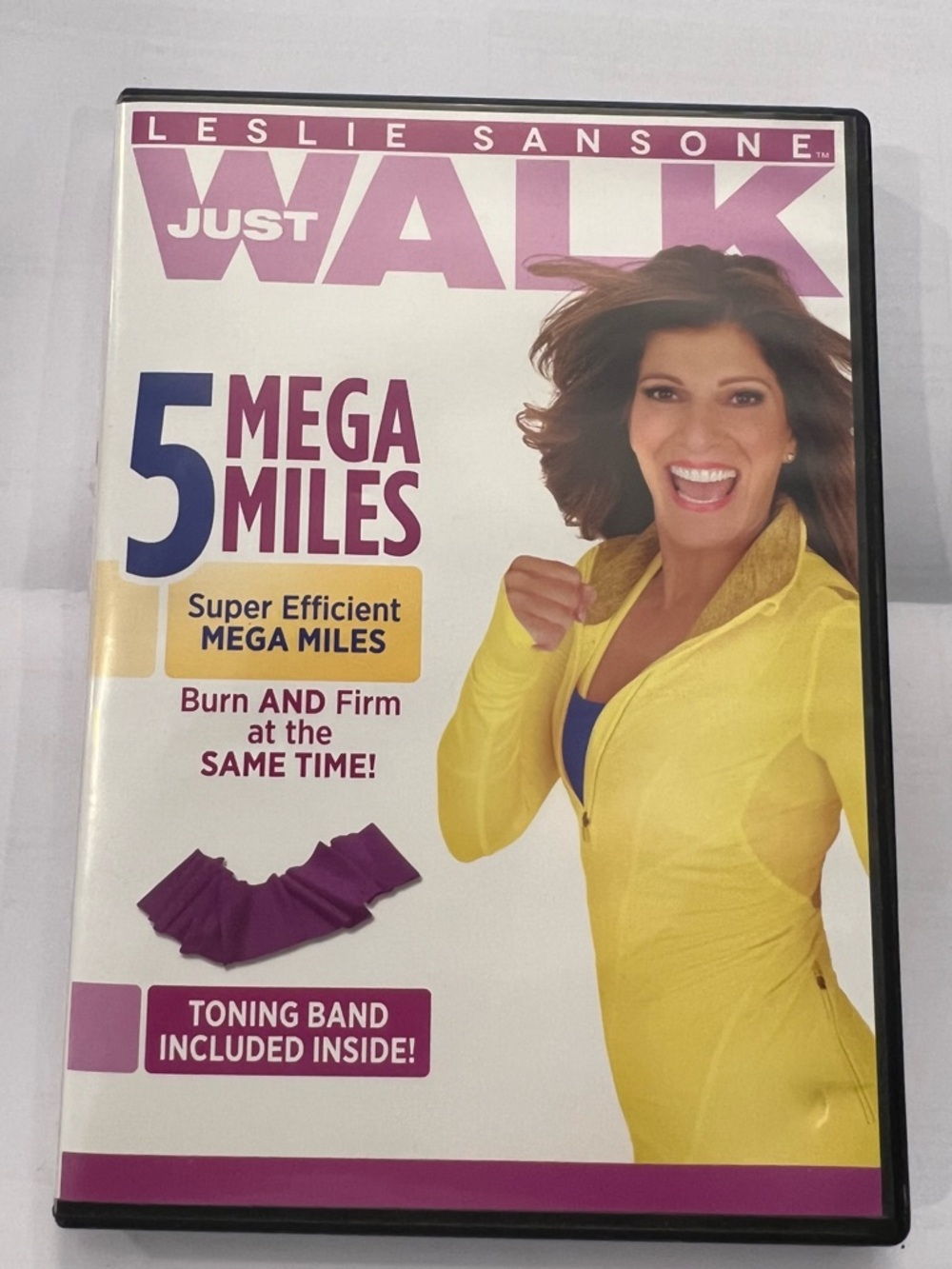 Leslie Sansone JUST WALK 5 MEGA MILES DVD Burn and Firm 2013 Home Exercise